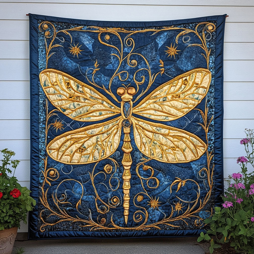 Celestial Glow Quilted Blanket Christmas Room Decor Dragonfly Gifts For Lady Celestial Glow Quilted Blanket Christmas Room Decor Dragonfly Gifts For Lady - Image 1