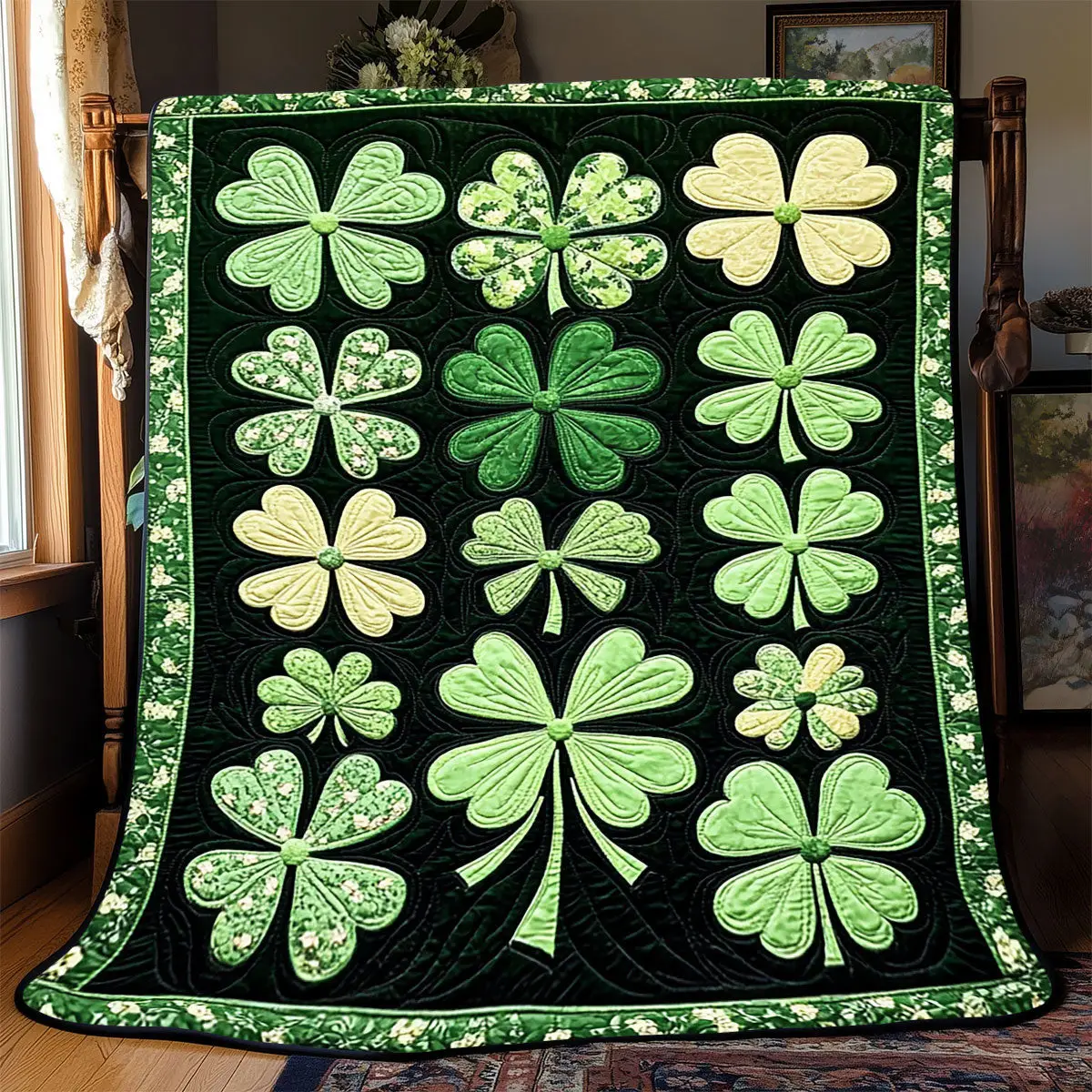 Celtic Clover Quilt Blankets Mother's Day Gifts For For Mom From Daughter