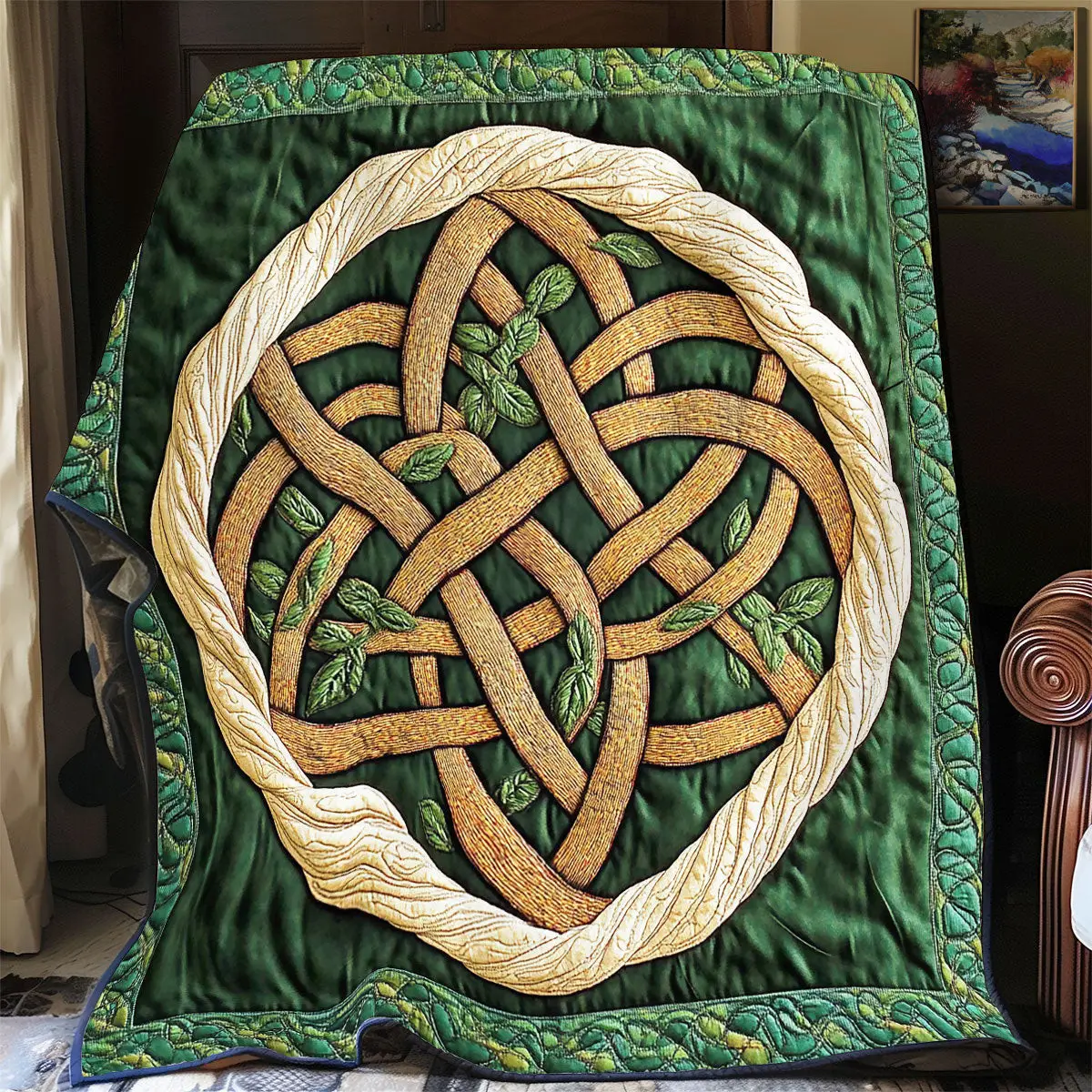 Celtic Knot Quilted Throw Blankets Good Gifts For Mom Birthday