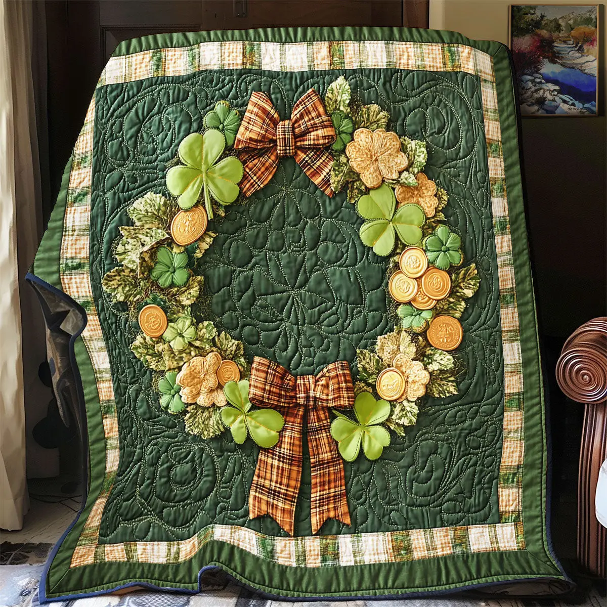 Celtic Wreath Quilt Blankets Special Mothers Day Gift For Friends