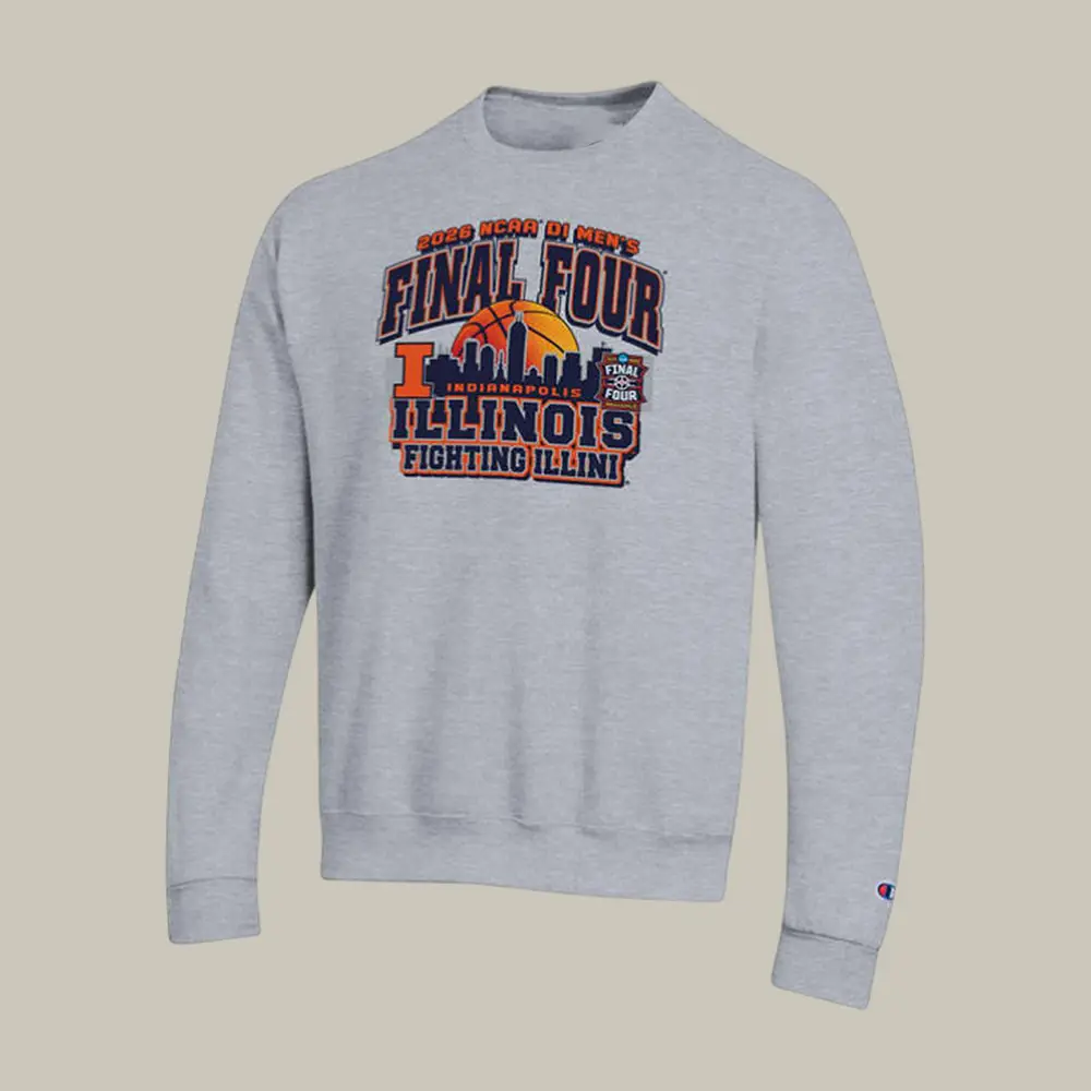 Champion Illinois Fighting Illini Mens Basketball Sweatshirt Game Day Clothing Best Fan Gift