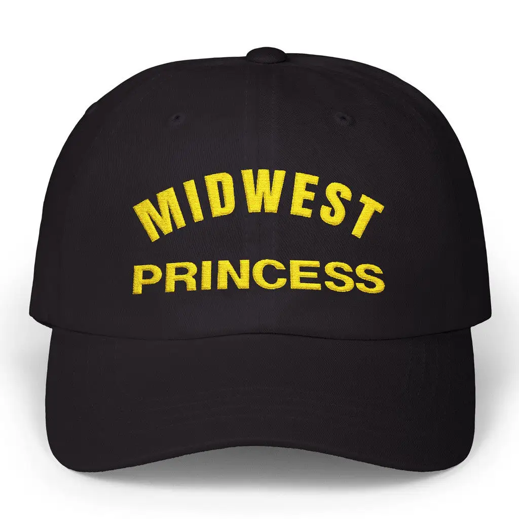 Chappell Roan Merch Tour 2025 Midwest Princess Embroidered Black Hat Gifts For Wife -WearandDecor