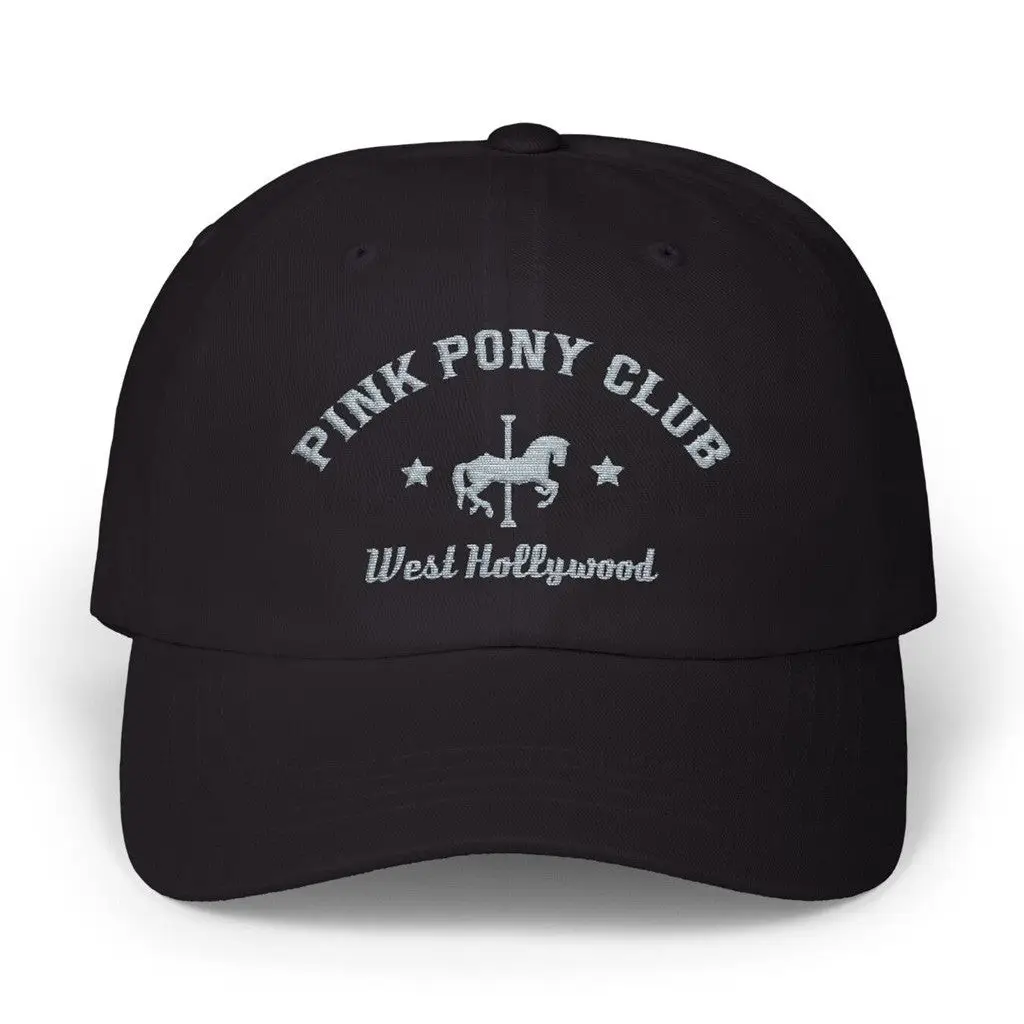 Chappell Roan Merch Tour 2025 Pink Pony Club Embroidered Black Hat Gifts For Fans -WearandDecor Chappell Roan Merch Tour 2025 Pink Pony Club Embroidered Black Hat Gifts For Fans -WearandDecor - Image 1