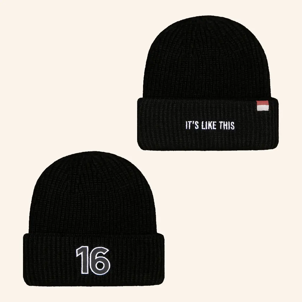Charles Leclerc Merch 16 Signature It's Like This Beanie CL16 Merch Best Gifts For Friends - WearandDecor