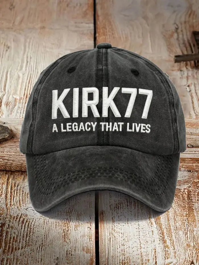 Charlie Kirk 77 Hat Kirk77 A Legacy That Lives Hat Embroidered Elon Musk Kirk77 Merch