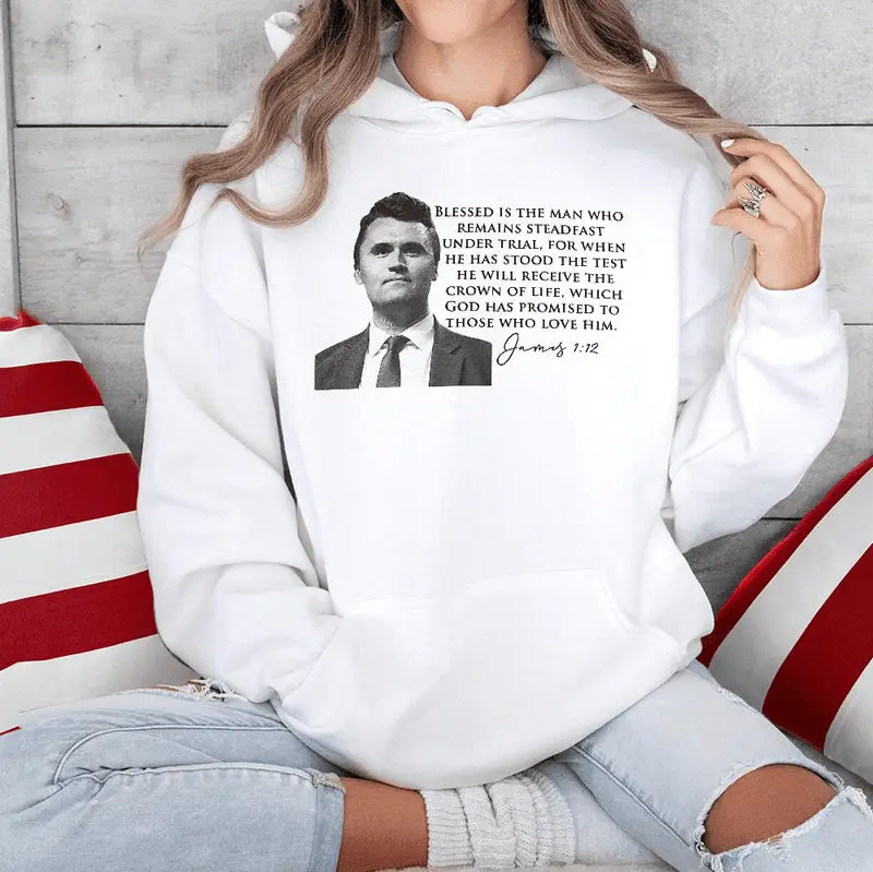 Charlie Kirk A True Patriot Biblical Hoodie Prayer for Charlie Kirk Pullover Hoodie