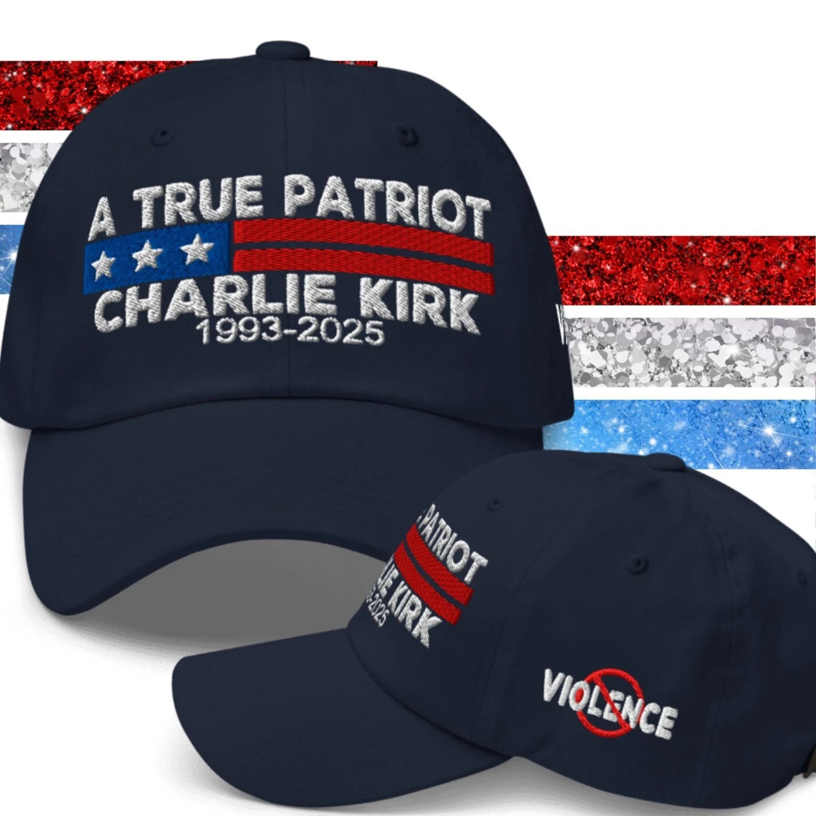 Charlie Kirk A True Patriot Cap 1993 2025 Violence Against MAGA Trump Hat Gifts Charlie Kirk A True Patriot Cap 1993 2025 Violence Against MAGA Trump Hat Gifts - Image 1