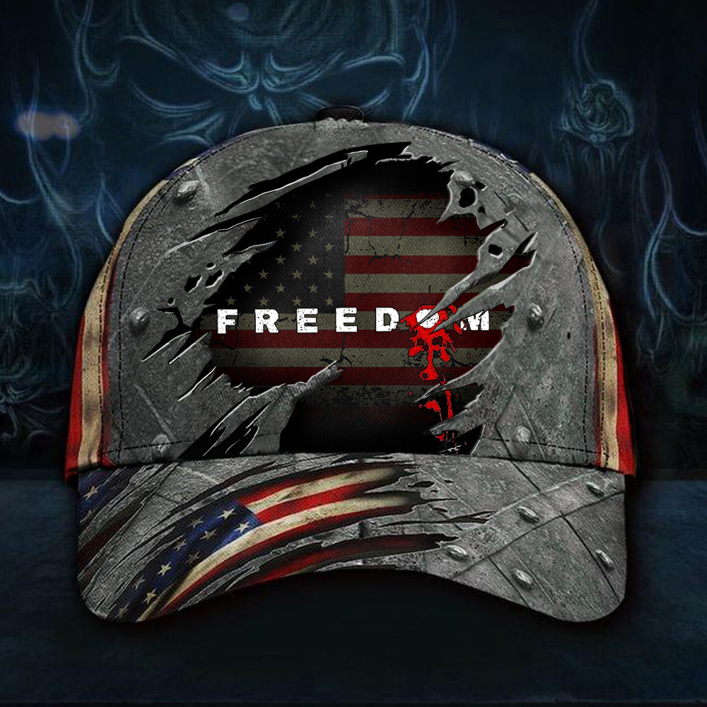Charlie Kirk Freedom Cap Freedom Bloody RIP Charlie Kirk 47 Commemorative CK Hat Merch