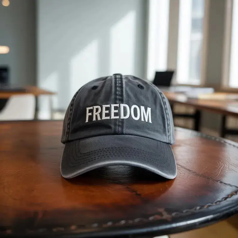 Charlie Kirk Freedom Hat Embroidered Charlie Kirk Merch Pray For Charlie Kirk Hat Charlie Kirk Freedom Hat Embroidered Charlie Kirk Merch Pray For Charlie Kirk Hat - Image 1
