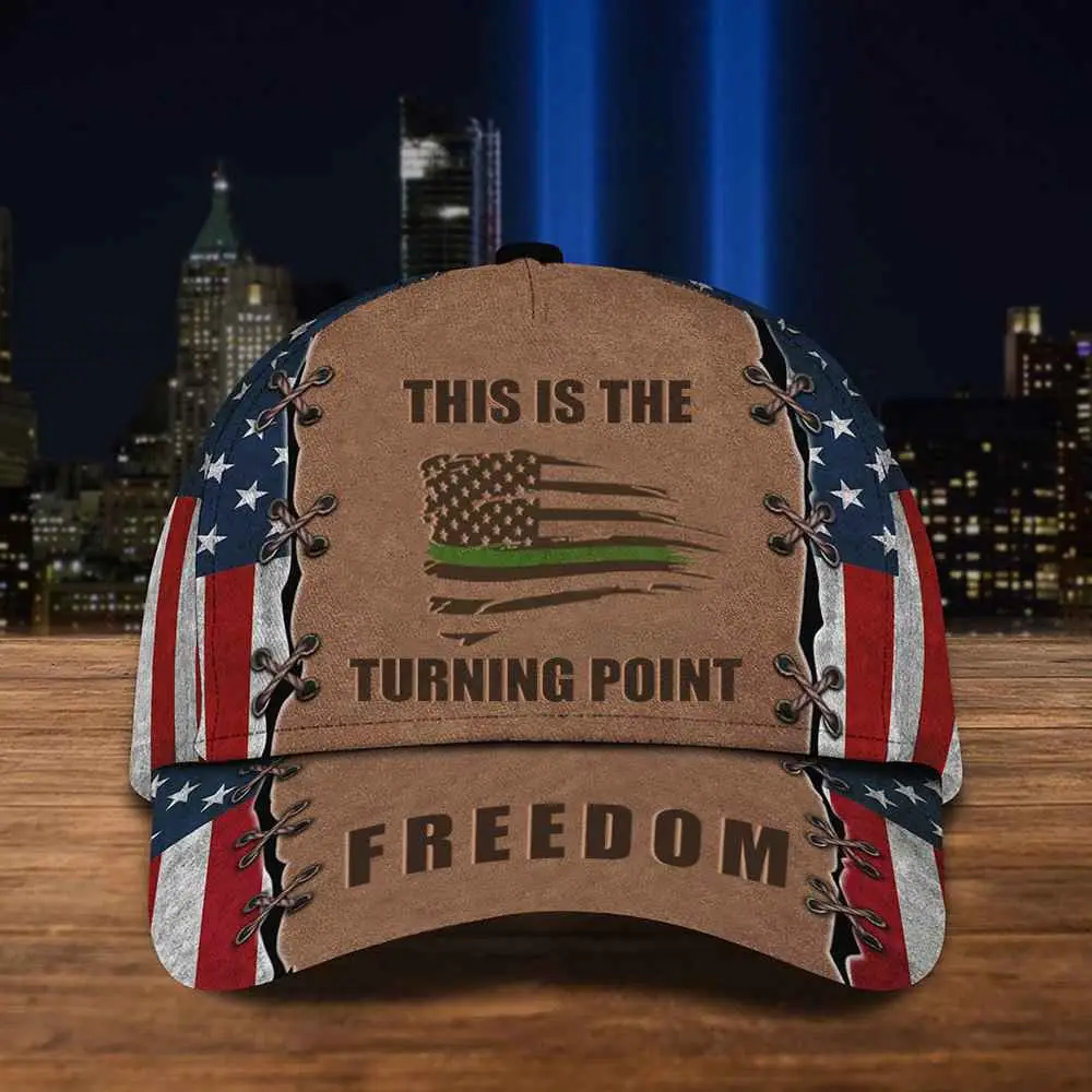 Charlie Kirk Freedom Hat This Is The Turning Point Green Line Charlie Kirk Best Gifts