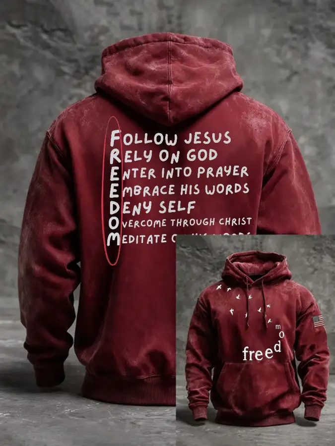 Charlie Kirk Freedom Hoodie Faith Christian Outfit Memorial Gifts For Him