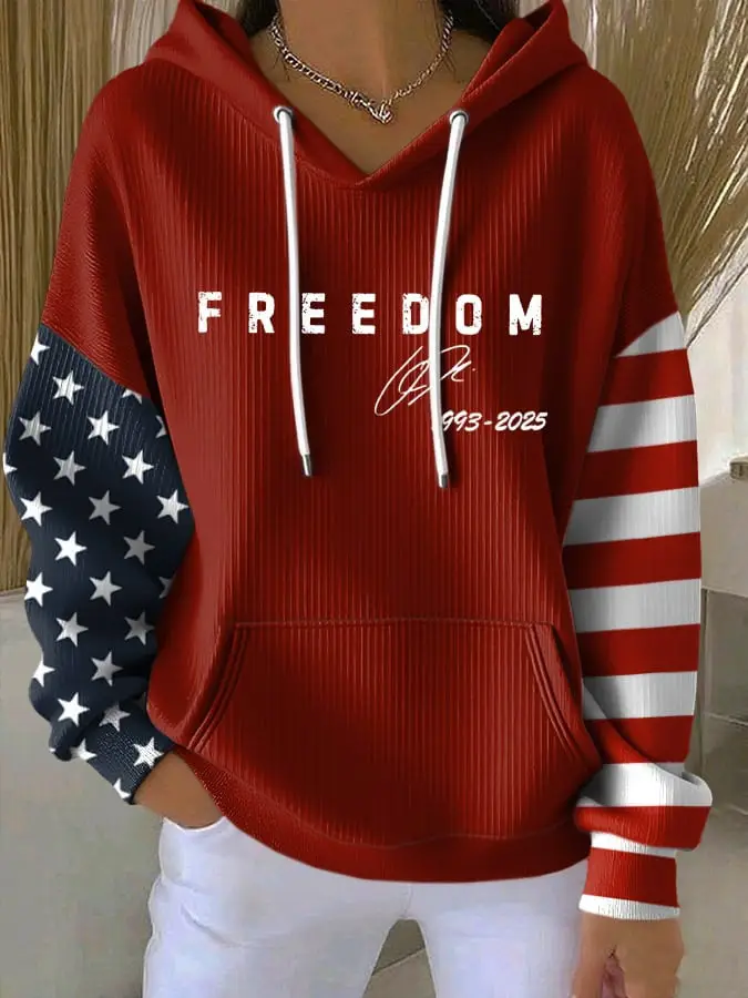 Charlie Kirk Freedom Hoodie Live Free Charlie Kirk Shirt Signed Freedom Merch Gifts