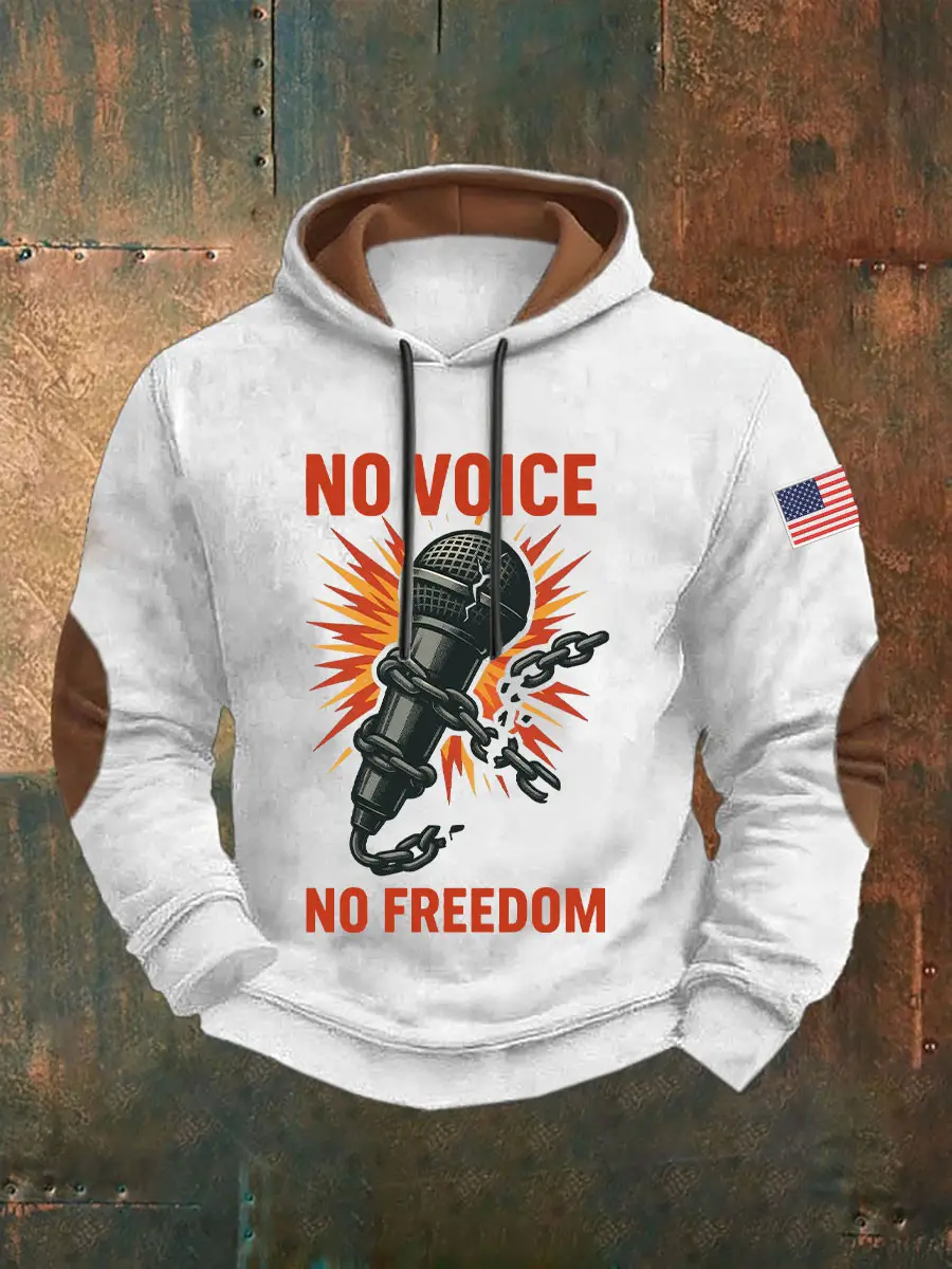 Charlie Kirk Freedom Hoodie No Voice No Freedom Best Charlie Kirk Merchandise