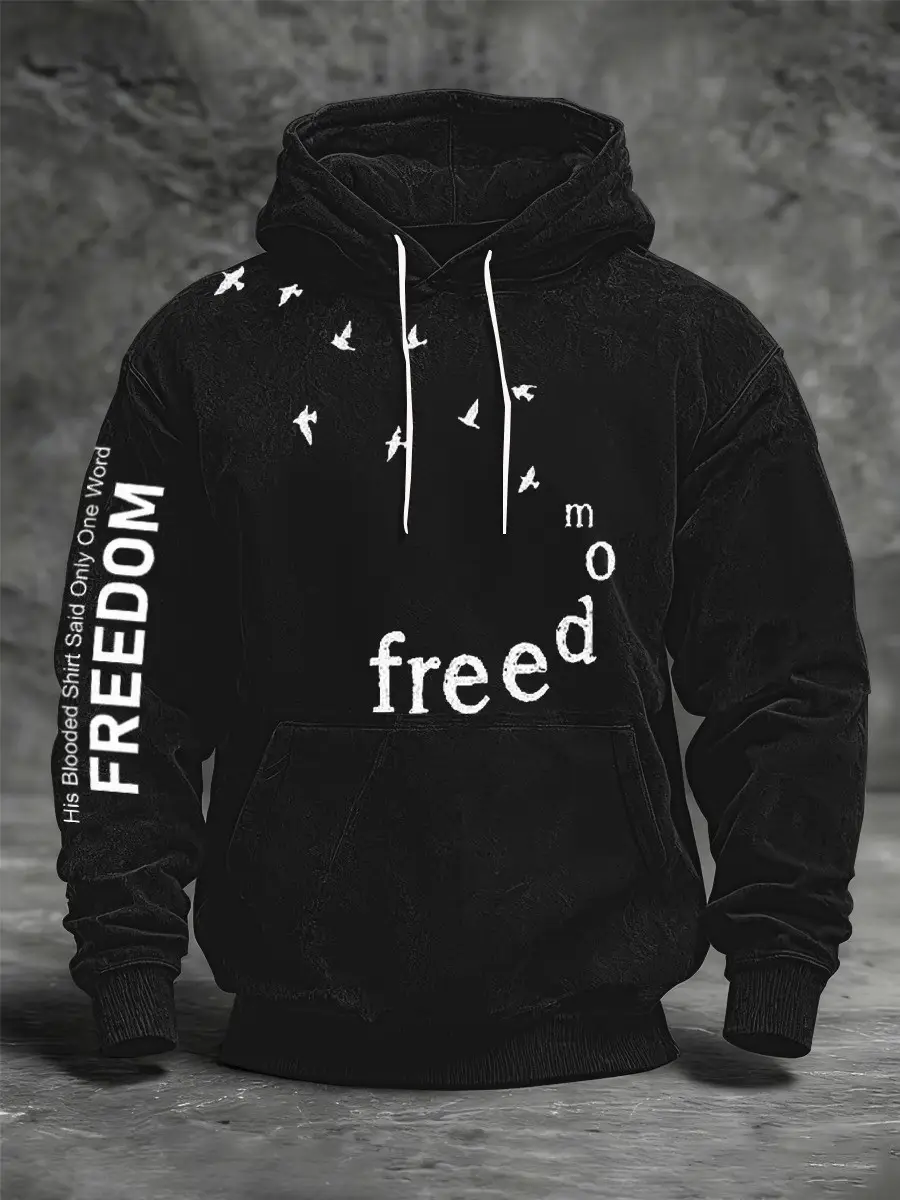 Charlie Kirk Freedom Hoodie Only One Word Clothing Memorial Gifts For Patriots