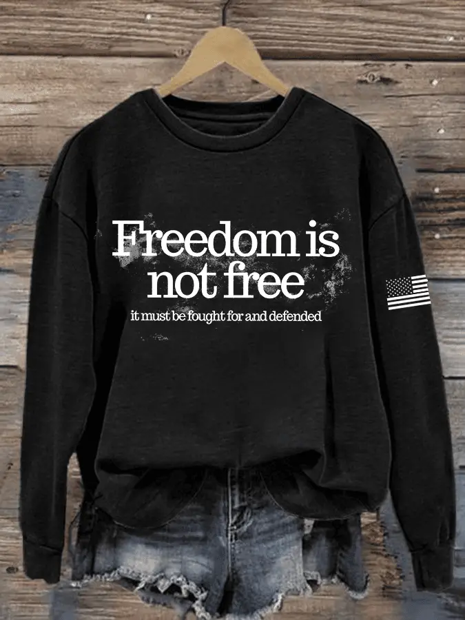Charlie Kirk Freedom is Not Free Sweatshirt Charlie Kirk Merch Tribute Gift