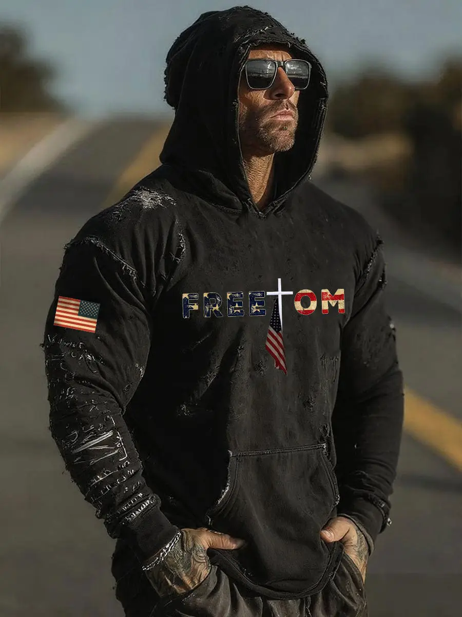 Charlie Kirk Freedom Merch Black Hoodie American Freedom Flag Logo Charlie TPUSA Freedom Merch Charlie Kirk Freedom Merch Black Hoodie American Freedom Flag Logo Charlie TPUSA Freedom Merch - Image 1