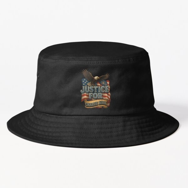 Charlie Kirk Freedom Merch Eagle Bucket Hat Justice For Charlie Kirk Memorial Cap Gifts