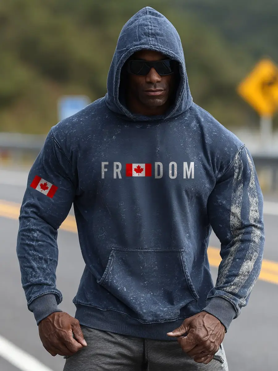 Charlie Kirk Freedom Merch Hoodie Canadian Flag 1993 2025 Tribute TPUSA Freedom Gifts
