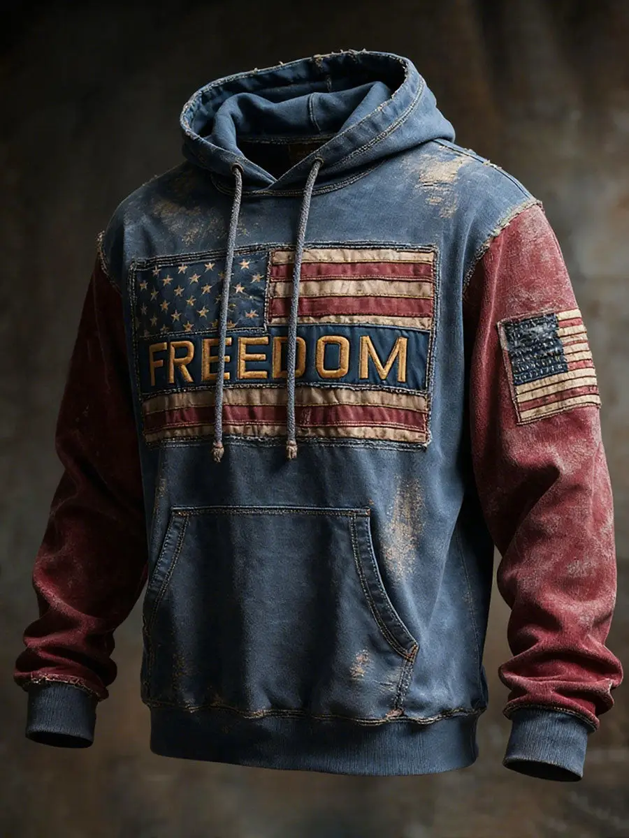 Charlie Kirk Freedom Merch Hoodie U. Flag Proud TPUSA Freedom Hoodie