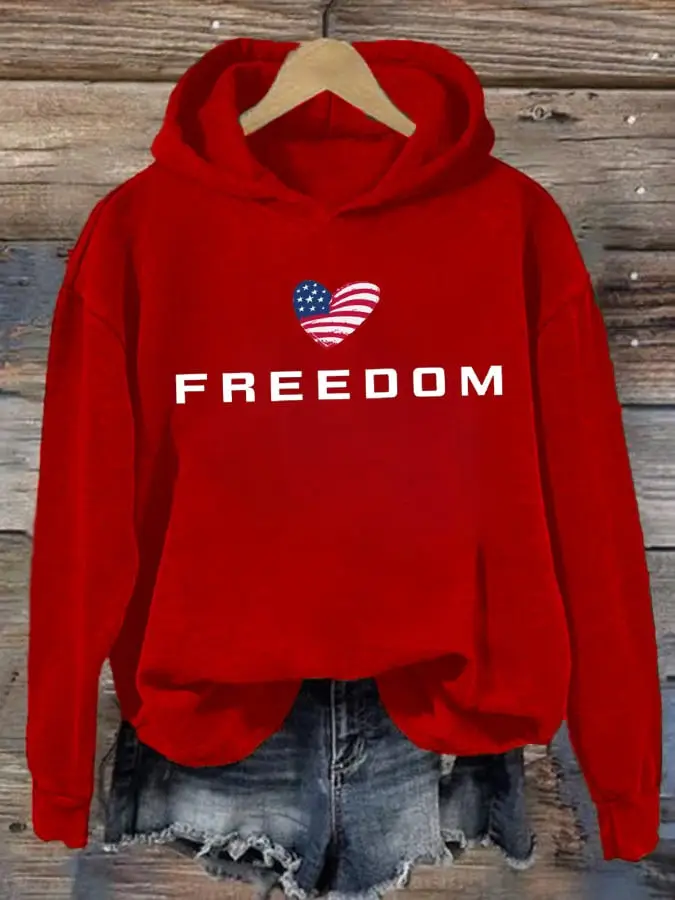 Charlie Kirk Freedom Red Hoodie Freedom Over Fear Liberty Shirt Proud Red Live Free Merch