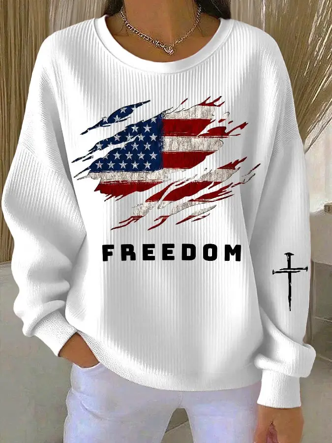 Charlie Kirk Freedom Sweatshirt Faith And Freedom Merch Charlie Kirk Tribute