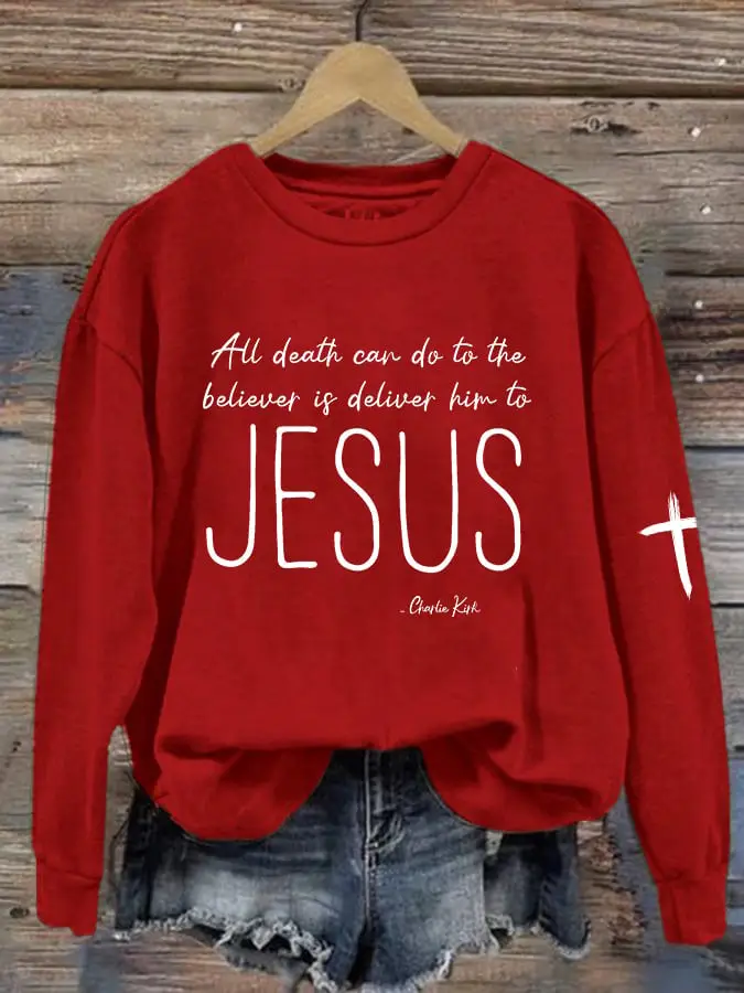Charlie Kirk Freedom Sweatshirt Jesus Quote Charlie Kirk America Tribute Charlie Kirk Merch