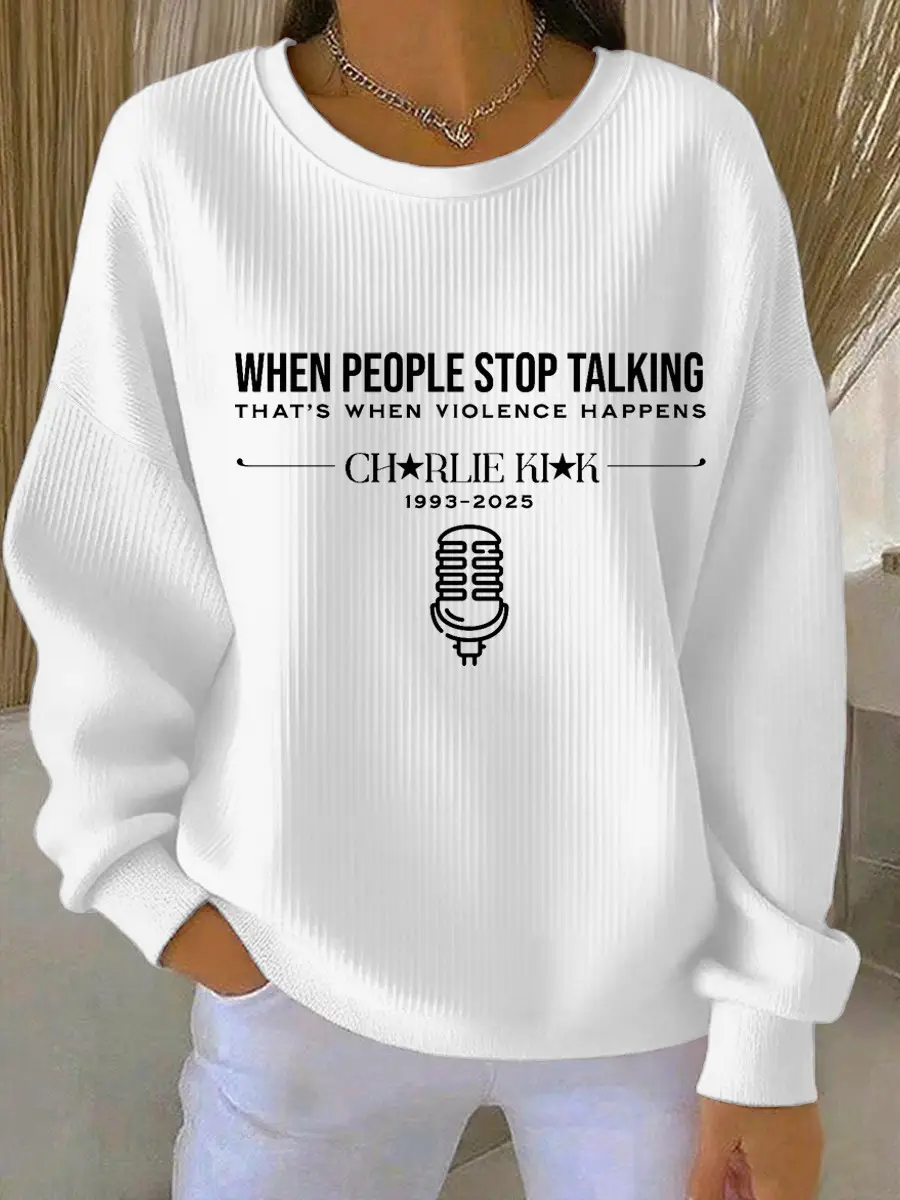Charlie Kirk Freedom Sweatshirt When People Stop Talking Charlie Kirk Freedom Merch Charlie Kirk Freedom Sweatshirt When People Stop Talking Charlie Kirk Freedom Merch - Image 1