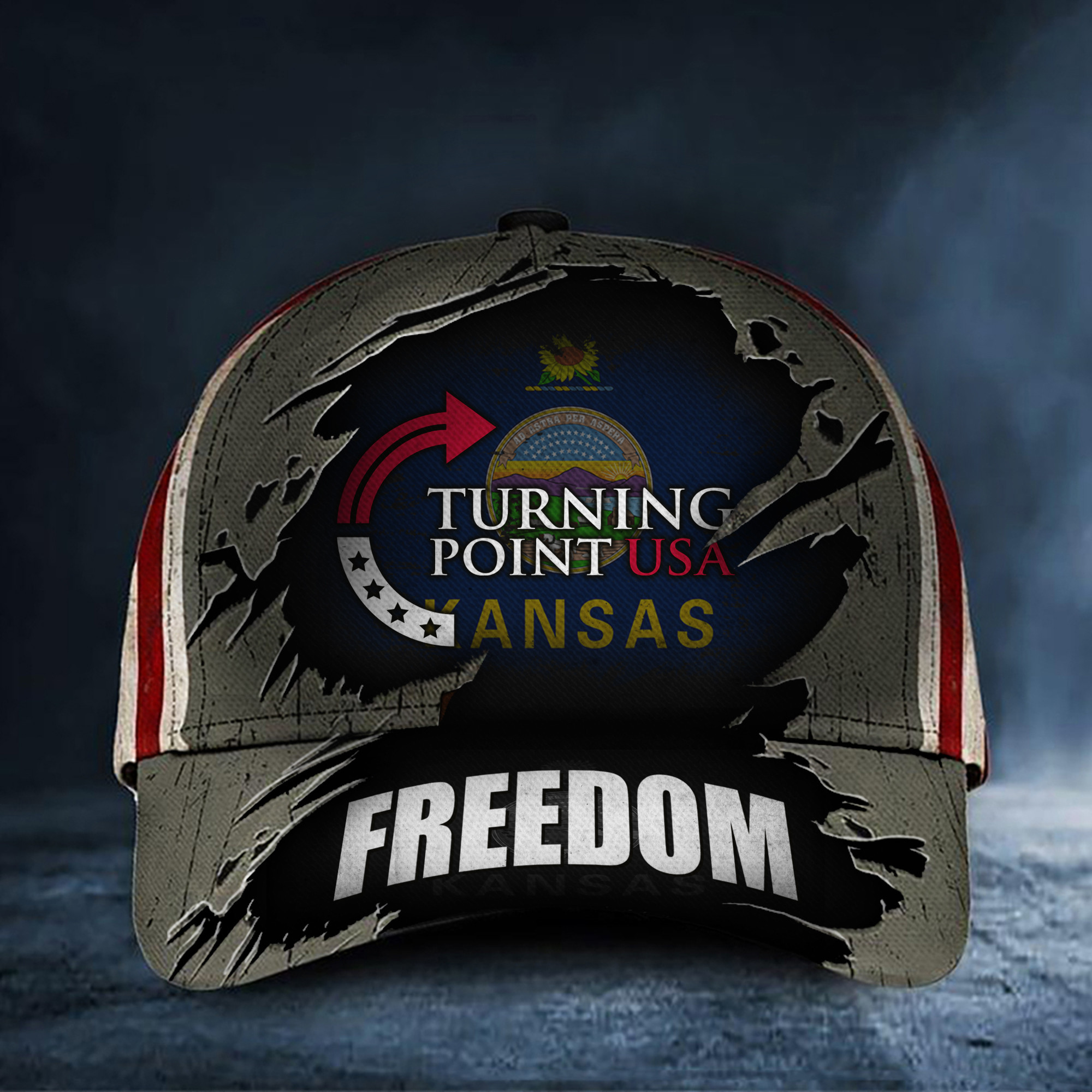 Charlie Kirk Freedom TPUSA Hat Never Forgotten Kansas Merch Gifts For Supporters