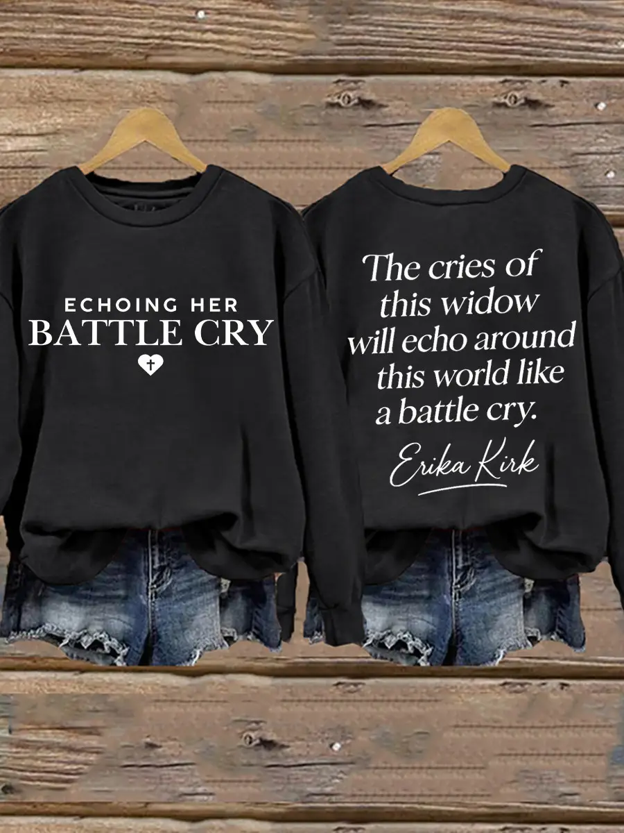 Charlie Kirk Freedom TPUSA Merch Sweatshirt Echoing Her Battle Cry U.S Flag Signed Freedom Shirt