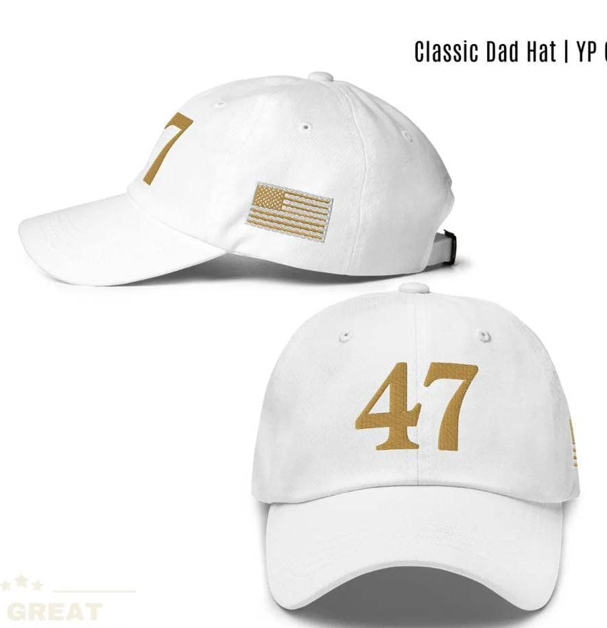 Charlie Kirk Hat 47 White RIP Tribute Charlie Kirk Merch Gift For Trump Supporter