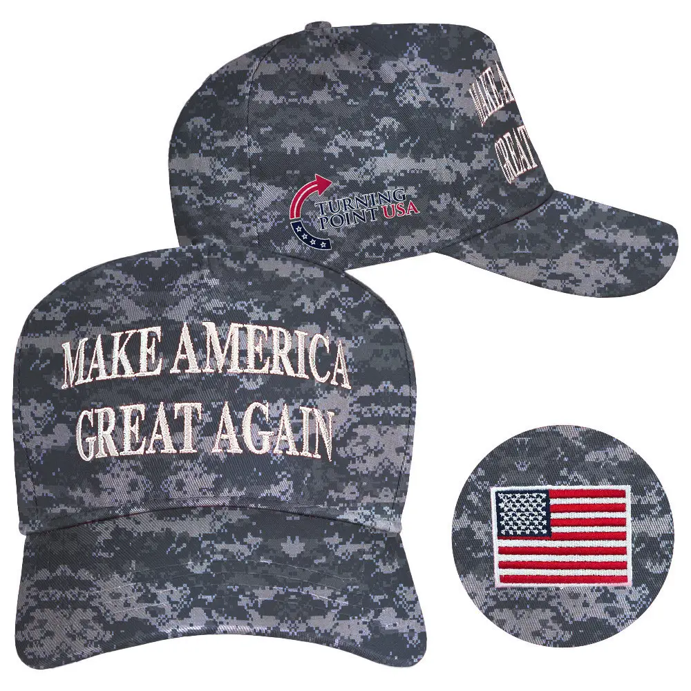 Charlie Kirk Hat Embroidered Turning Point USA Hat Make America Great Again Camo Hat MAGA Merch Charlie Kirk Hat Embroidered Turning Point USA Hat Make America Great Again Camo Hat MAGA Merch - Image 1