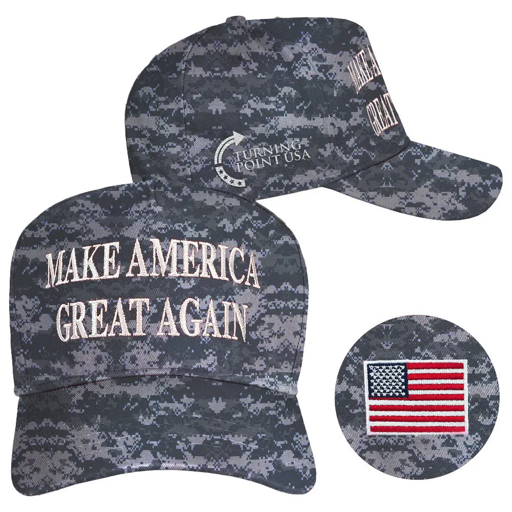 Charlie Kirk Hat Embroidered Turning Point USA Hat Make America Great Again Camo Hat Patriot Gift
