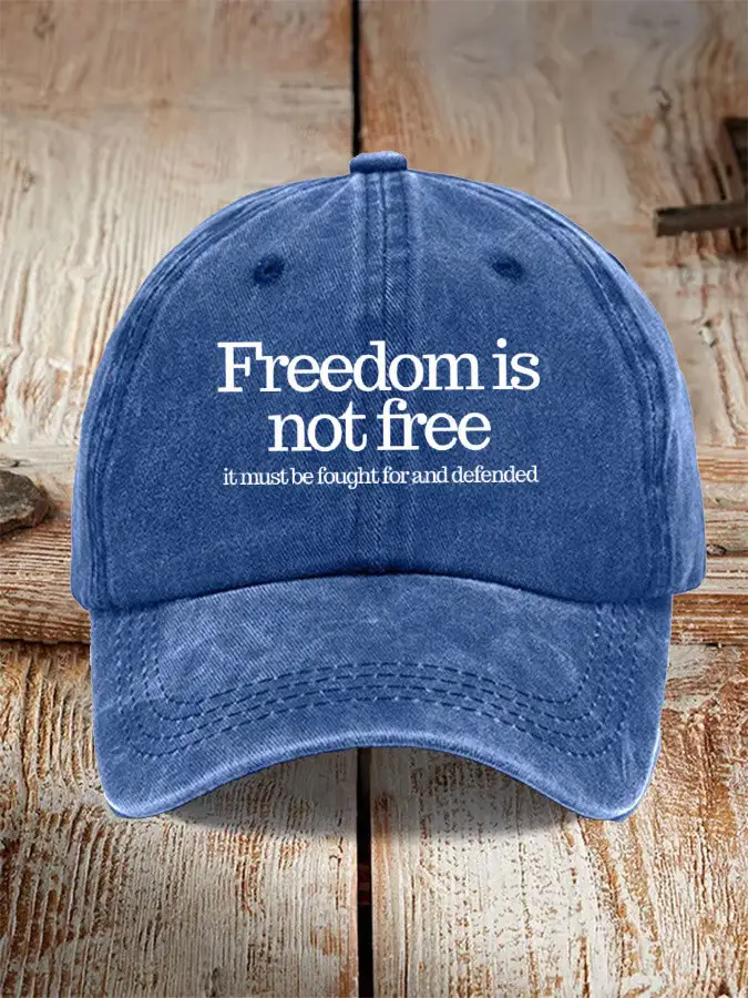 Charlie Kirk Hat Freedom Is Not Free Hat Patriotic Cap Kirk Shooter Merch