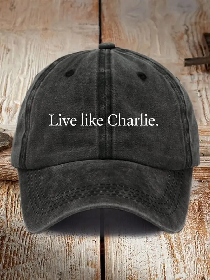 Charlie Kirk Hat Retro Live Like Charli Cap For Supporters Charlie Kirk Store Online