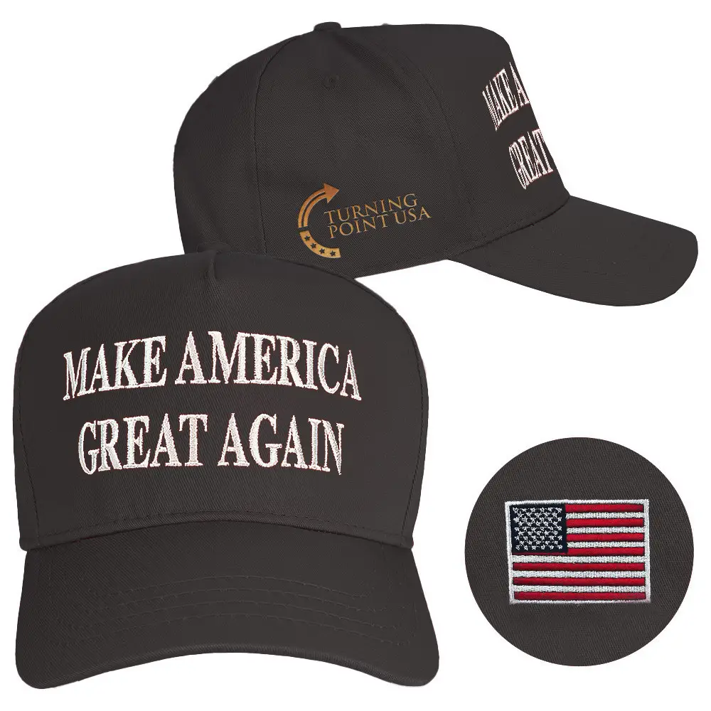 Charlie Kirk Hat Turning Point USA Hat Embroidered MAGA Gifts For Dad