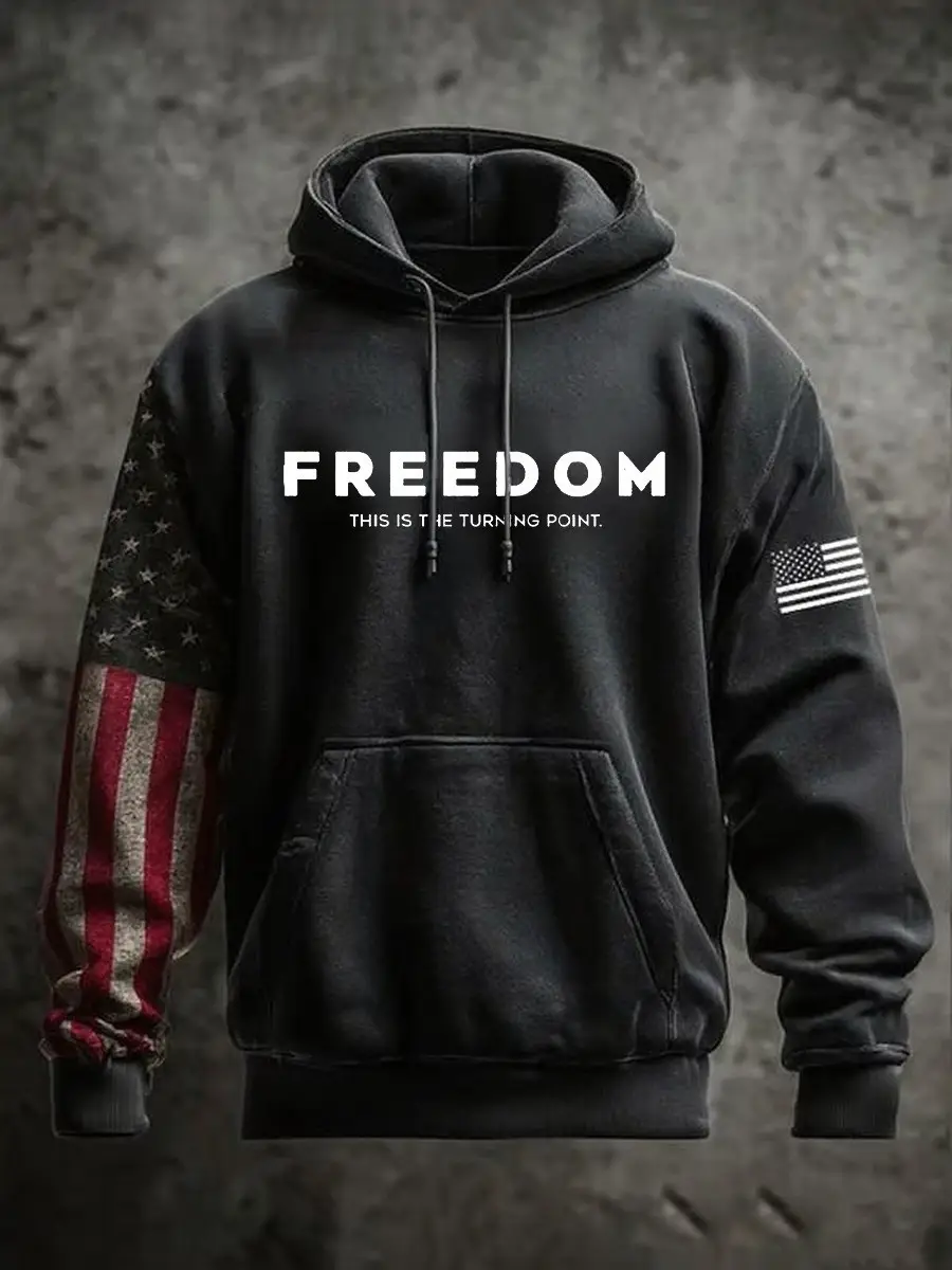 Charlie Kirk Hoodie Freedom This Is The Turning Point USA Flag Freedom Gifts For Supporters