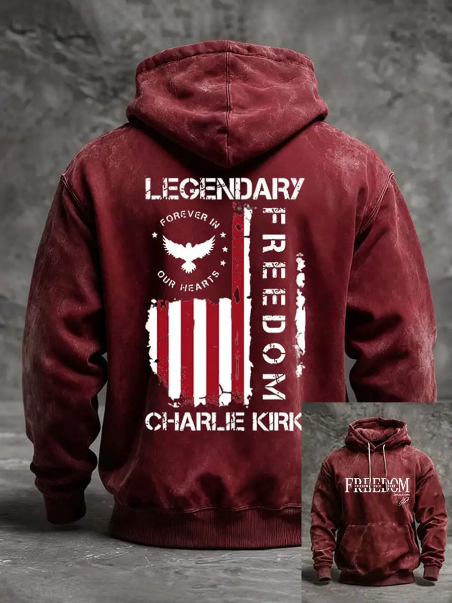 Charlie Kirk Legendary Hoodie Freedom Forever In Our Hearts Outfit Merch Supporters Gifts Charlie Kirk Legendary Hoodie Freedom Forever In Our Hearts Outfit Merch Supporters Gifts - Image 1