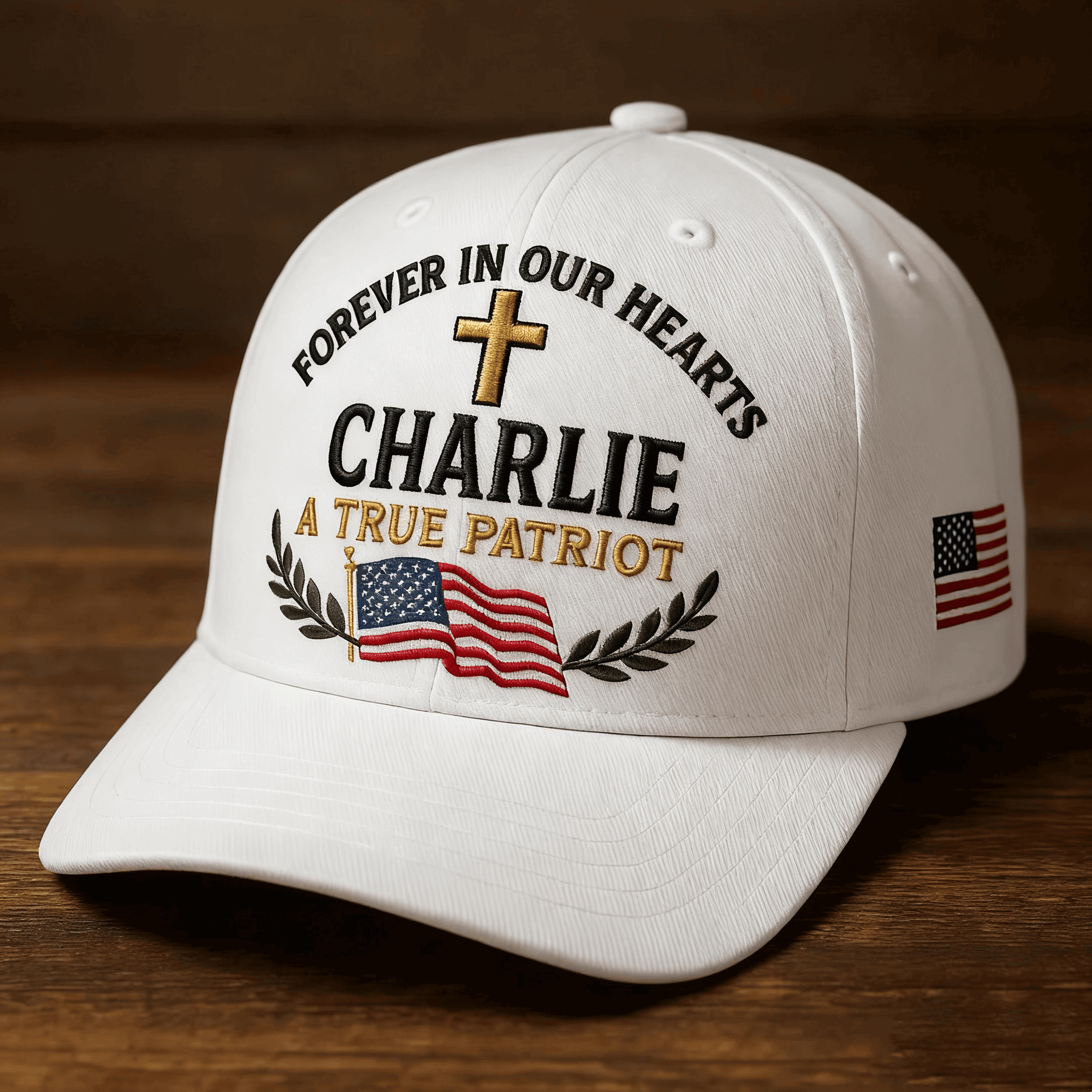 Charlie Kirk Memorial Embroided Cap Charlie Kirk Merch