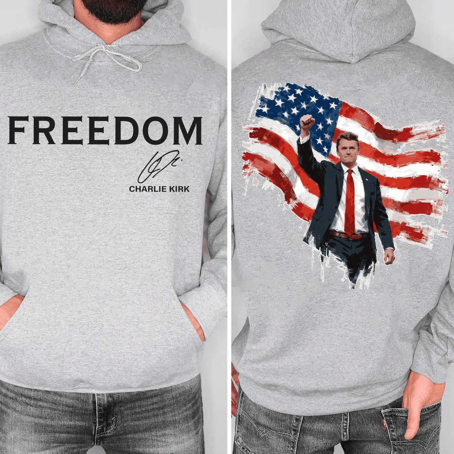 Charlie Kirk Merch Freedom Charlie Kirk Hoodie Rest In Peace Hoodie Freedom Apparel Gifts Charlie Memorial Gift