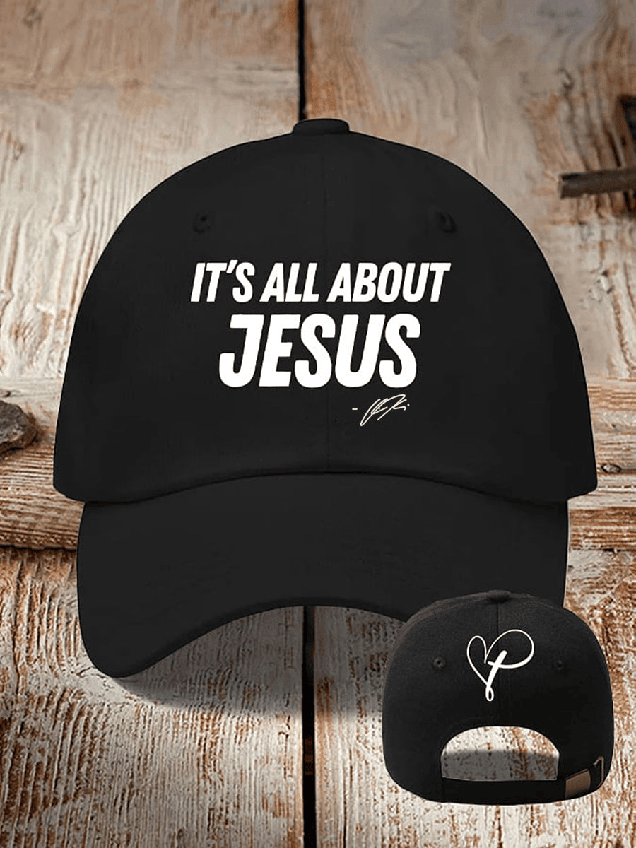 Charlie Kirk Merch It's All About Jesus Charlie Kirk Printed Hat