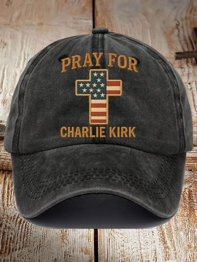 Charlie Kirk Merch Pray For Him Baseball Cap Gifts For Patriots