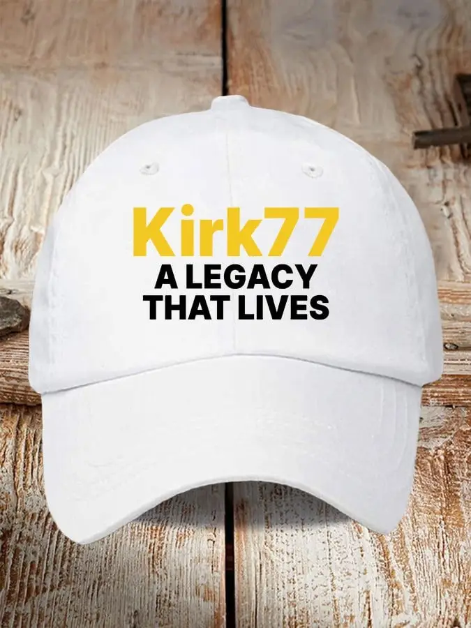 Charlie Kirk Merch Retro A Legacy That Lives Print Baseball Cap 3 Gifts For Patriots