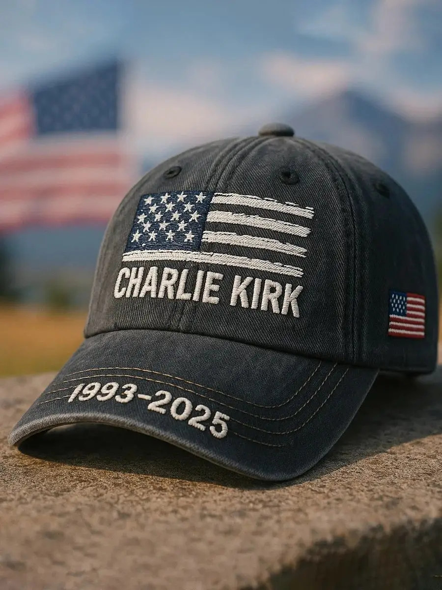 Charlie Kirk Merch True Patriot Justice Print Baseball Cap Gifts For Patriots