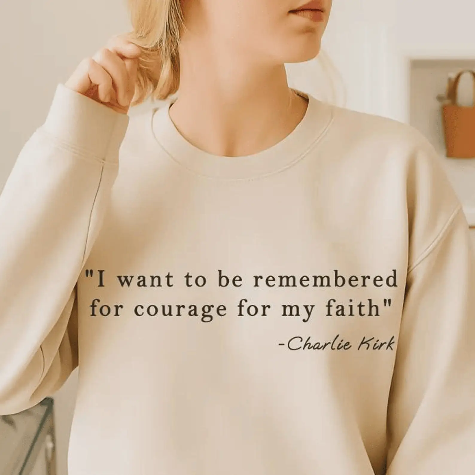 Charlie Kirk Quote Sweatshirt In Loving Memory of Charlie Kirk Crewneck Political Memorial Gift Charlie Kirk Quote Sweatshirt In Loving Memory of Charlie Kirk Crewneck Political Memorial Gift - Image 1