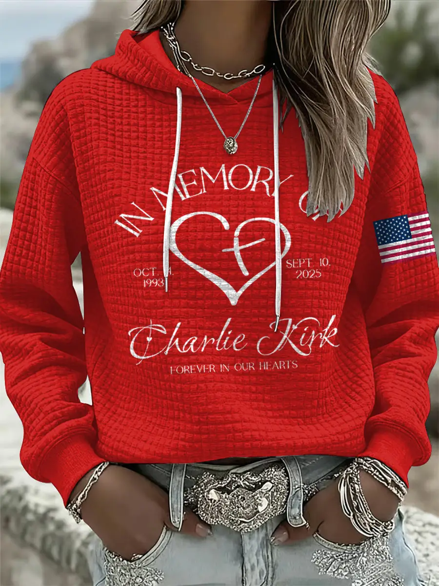 Charlie Kirk Red White & Blueberries Hoodie In Memory Of Charlie Kirk 47 Memorial Merch