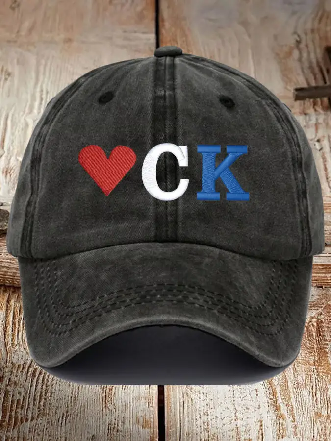 Charlie Kirk Shooters Hat Embroidered Retro Love KC Print Baseball Cap Gifts For Dad