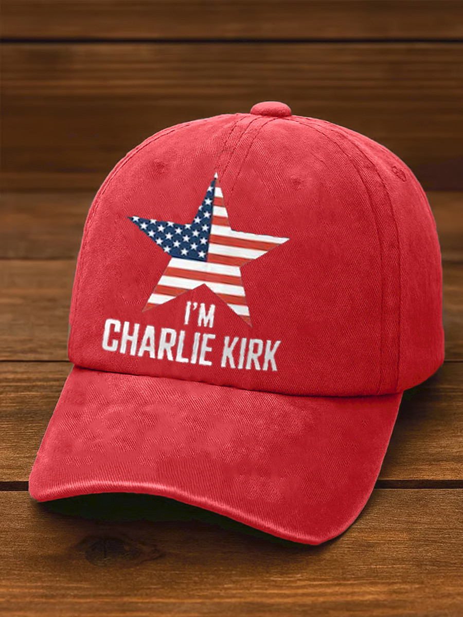 Charlie Kirk TPUSA Freedom Merch Hat I Am Charlie Kirk Cool Commemorative Baseball Cap Charlie Kirk TPUSA Freedom Merch Hat I Am Charlie Kirk Cool Commemorative Baseball Cap - Image 1
