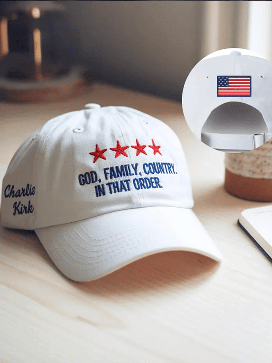 Charlie Kirk TPUSA Merch Hat God Family Country Best Commemorative Baseball Cap