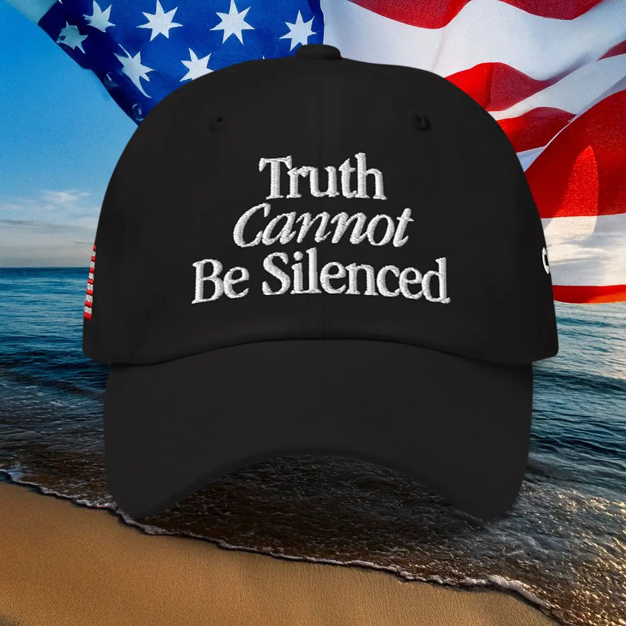 Charlie Kirk Truth Cannot Be Silenced Hat USA Flag Cap Memorial Presents For Supporters