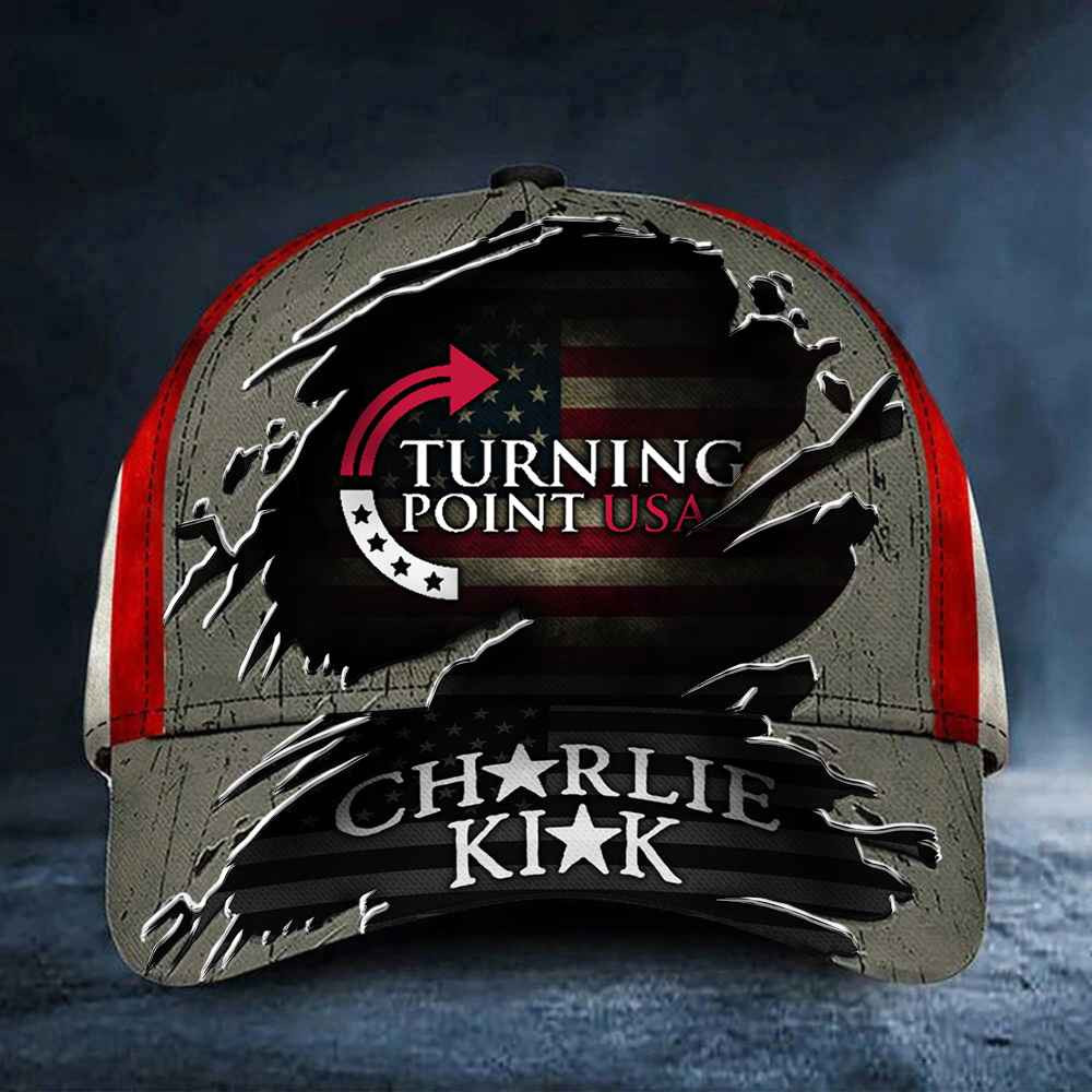 Charlie Kirk Turning Point Hat Charlie Kirk Memorial Best Merch For Patriot Dad